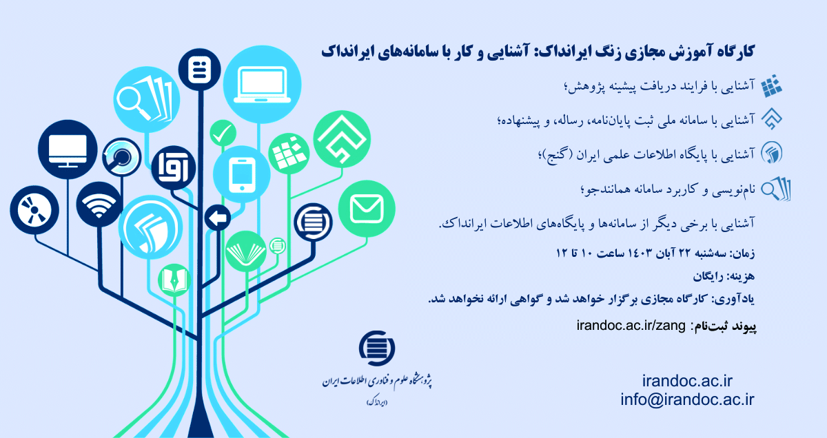 کارگاه آموزش مجازی ایرانداک