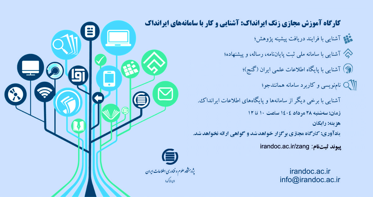 کارگاه آموزش مجازی ایرانداک